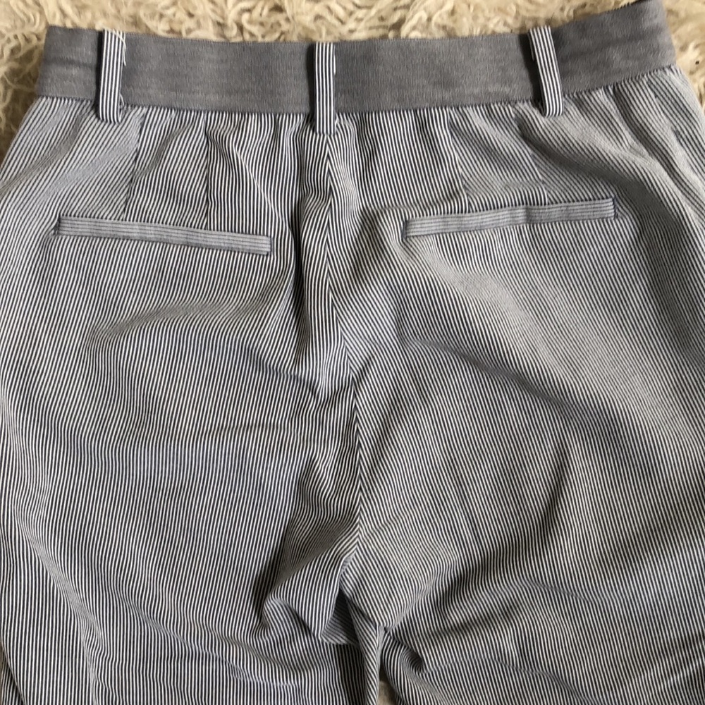 Uniqlo | thin striped straight pants with elastic waist - Picture 8 of 14